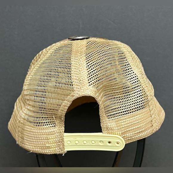 Ed Hardy Snapback Denim Hat Love Kills Slowly Skull & Heart Metallic Gold RARE - Picture 5 of 7